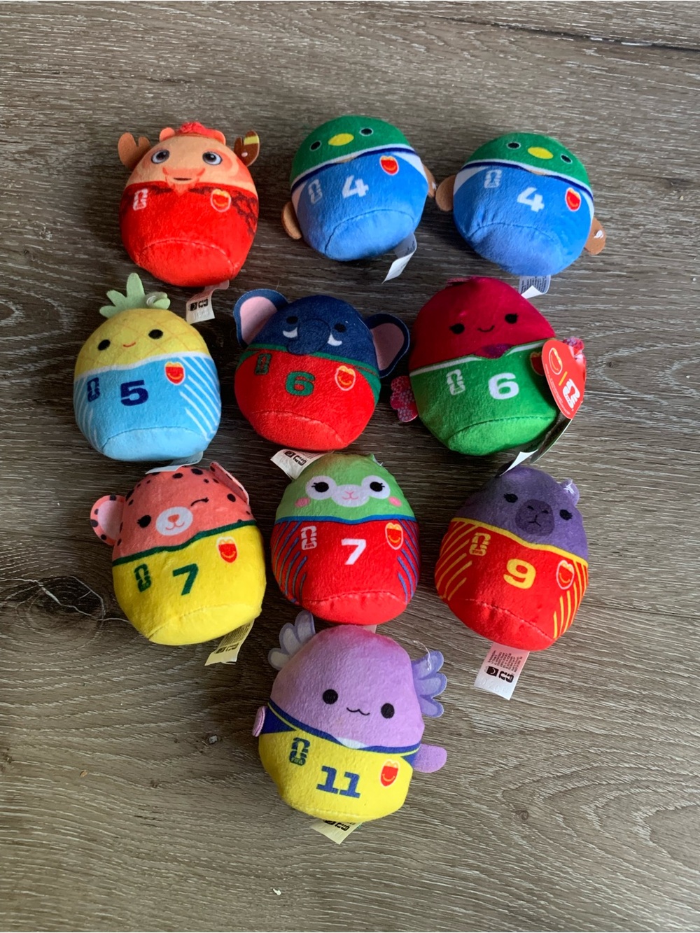 Lot Of 10 McDONALD'S Squishmallows World Cup 2026 Happy Meal Toys Soccer Plush